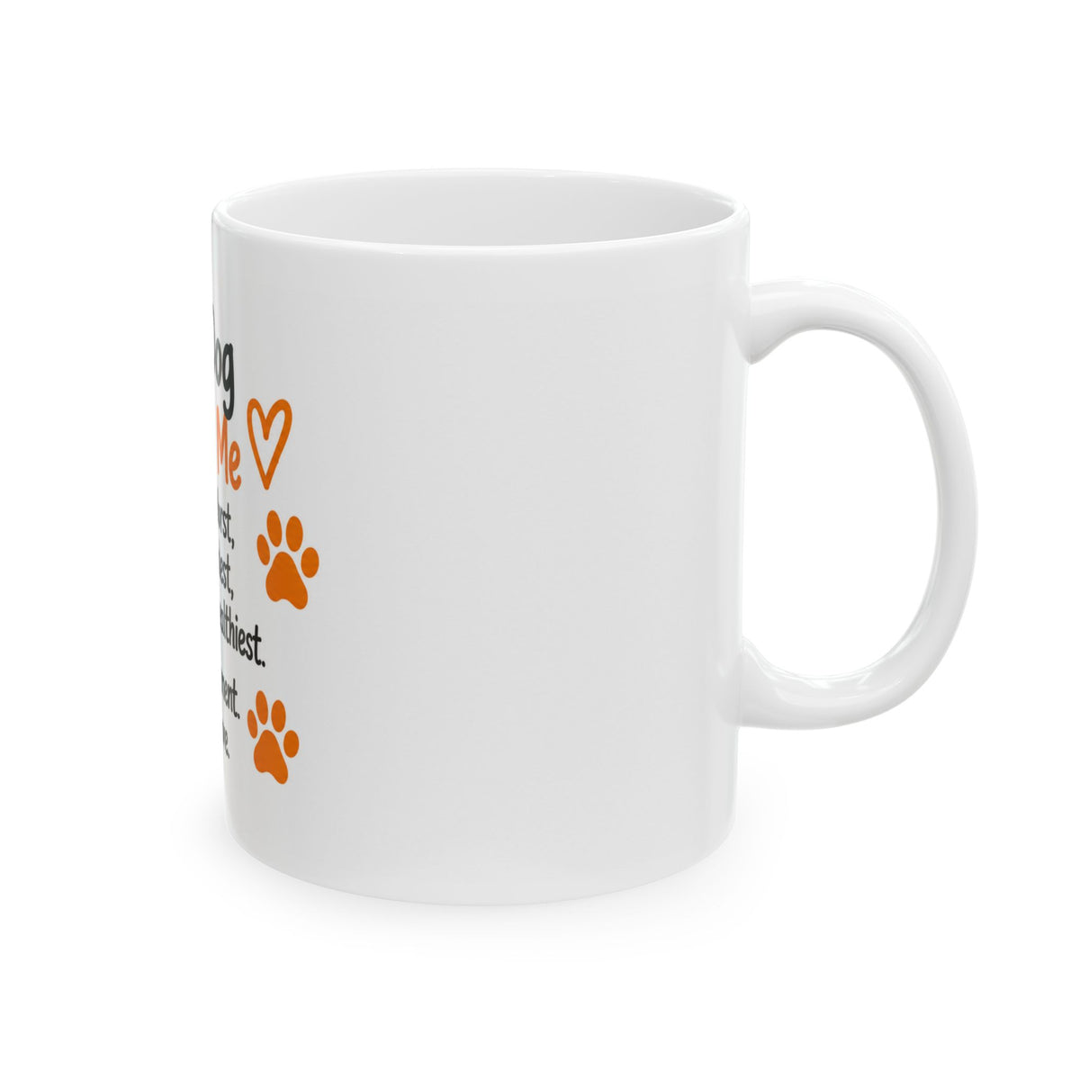 Dog Lover Mug — "My Dog Loves Me" Ceramic Coffee Cup (11oz & 15oz)